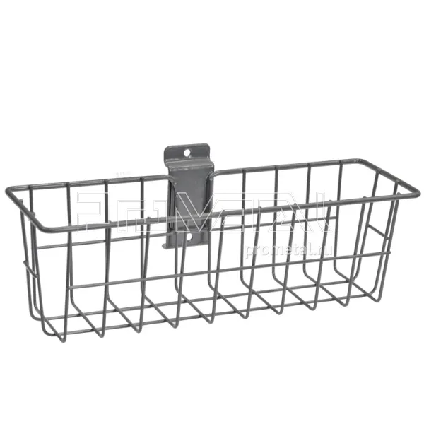 корзина металлическая усиленная узкая 30х11х9 K2
