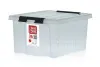 Контейнер 36 л с крышкой, прозрачный, Rox Box